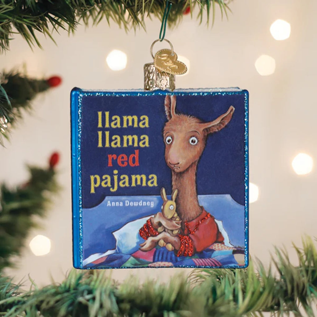 Llama Llama Red Pajama Book Ornament Old World Christmas Holiday - Ornaments