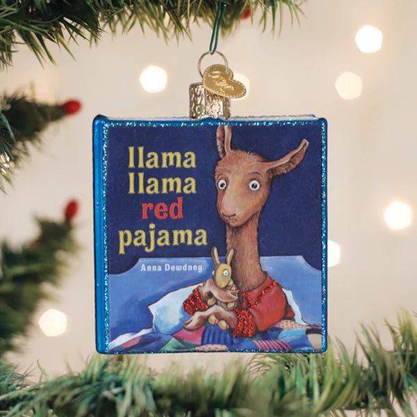Llama Llama Red Pajama Book Ornament Old World Christmas Holiday - Ornaments