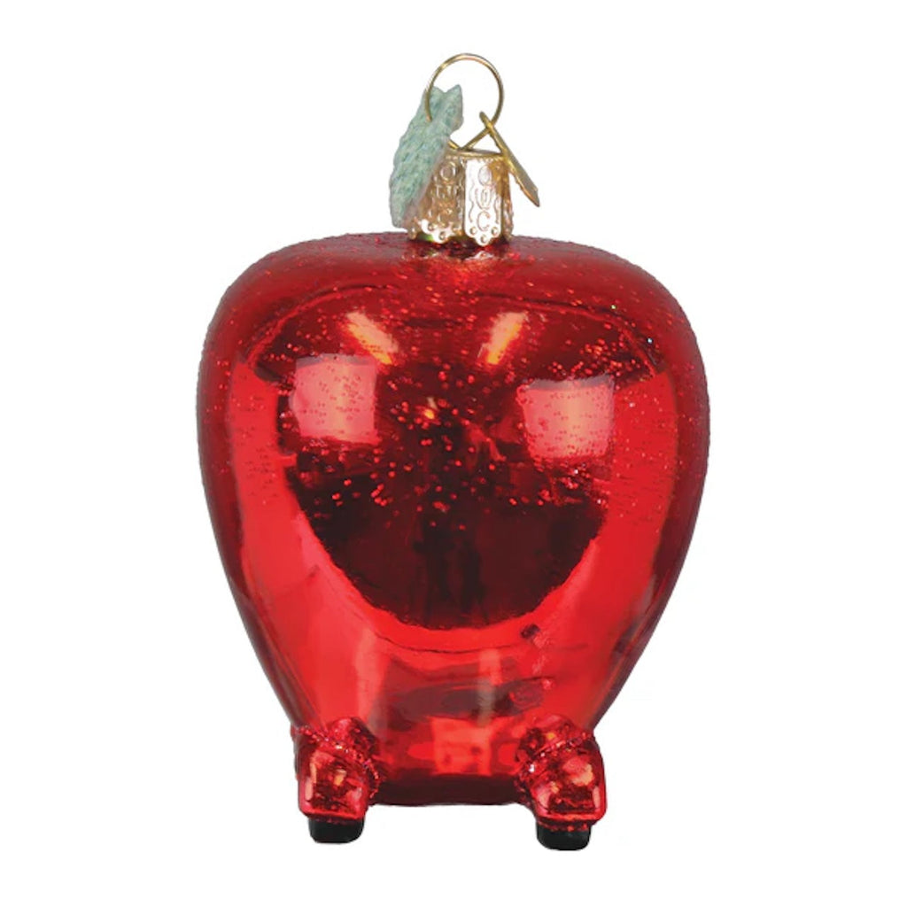 Lowly Worm's Applecar Ornament Old World Christmas Holiday - Ornaments
