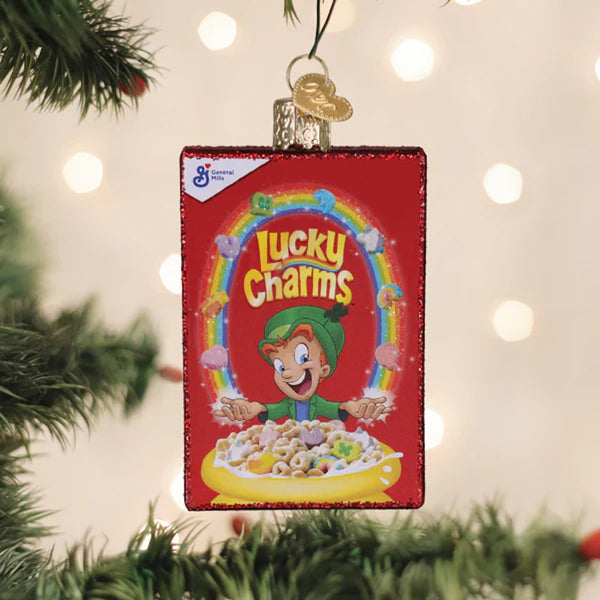 Lucky Charms Box Ornament Old World Christmas Holiday - Ornaments
