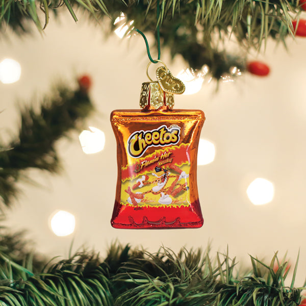 Mini Flamin Hot Cheetos Ornament Old World Christmas Holiday - Ornaments