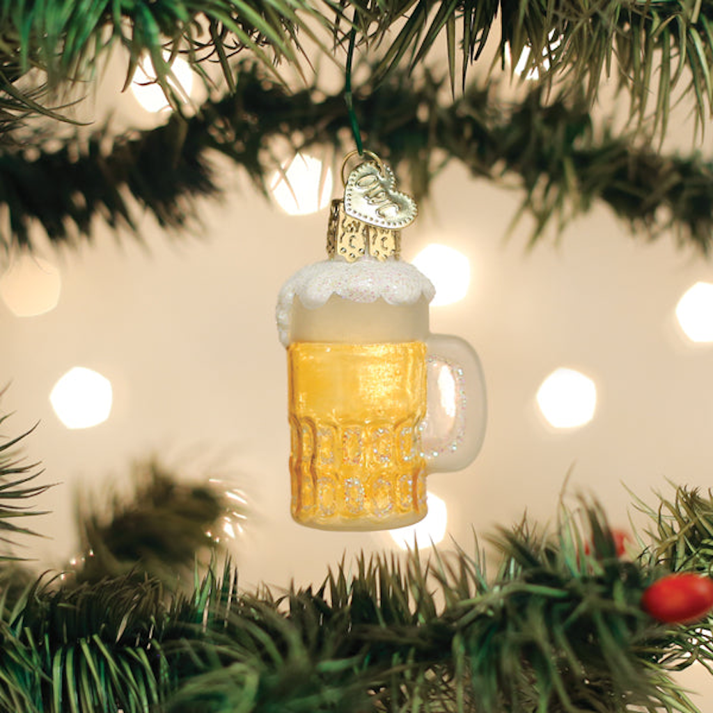 Mini Mug Of Beer Ornament Old World Christmas Holiday - Ornaments