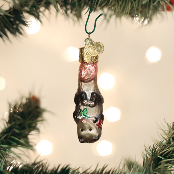 Mini Opossum Ornament Old World Christmas Holiday - Ornaments