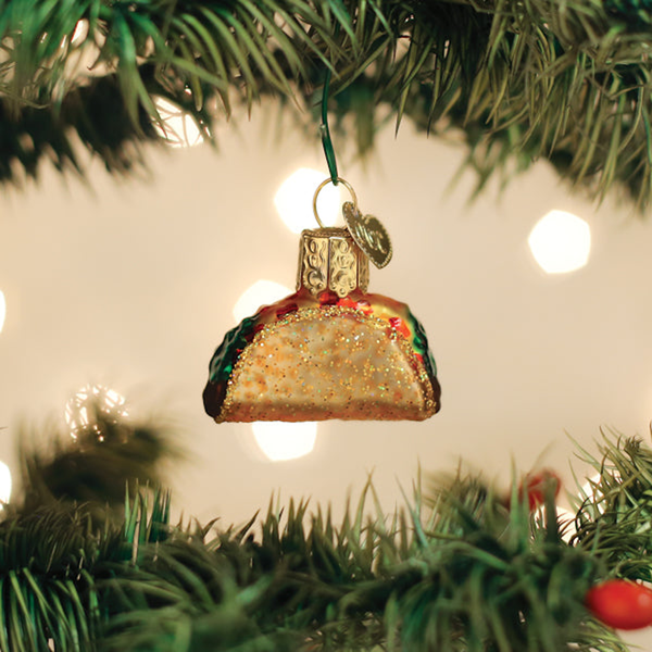 Mini Taco Ornament Old World Christmas Holiday - Ornaments