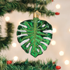 Monstera Leaf Ornament Old World Christmas Holiday - Ornaments