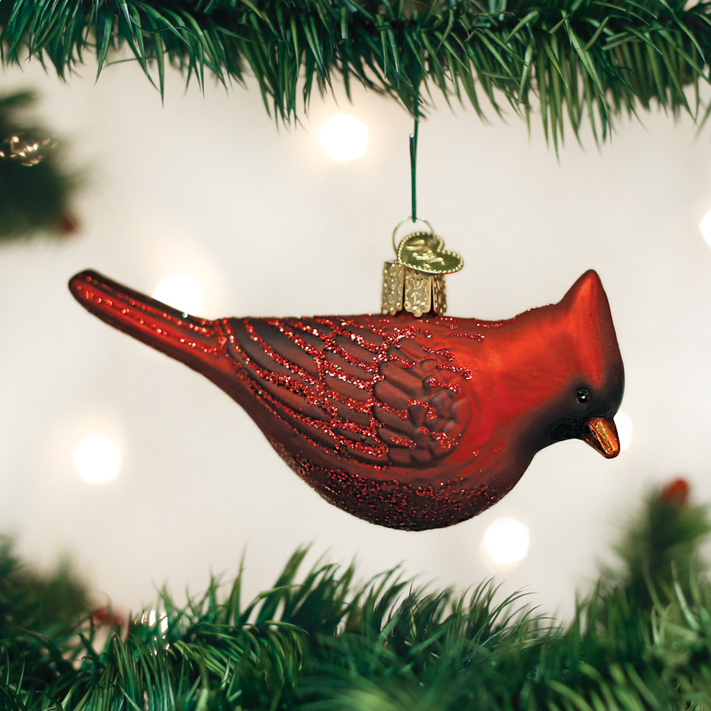 Northern Cardinal Ornament Old World Christmas Holiday - Ornaments