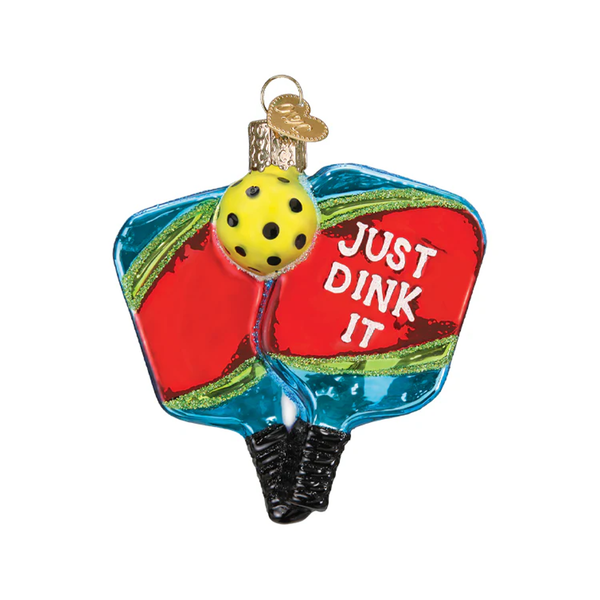 Pickleball Paddles Ornament Old World Christmas Holiday - Ornaments