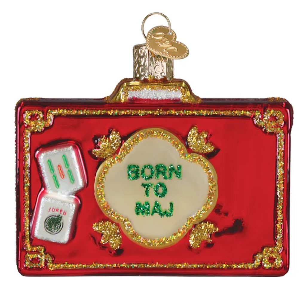 Rack N Roll Mahjong Ornament Old World Christmas Holiday - Ornaments