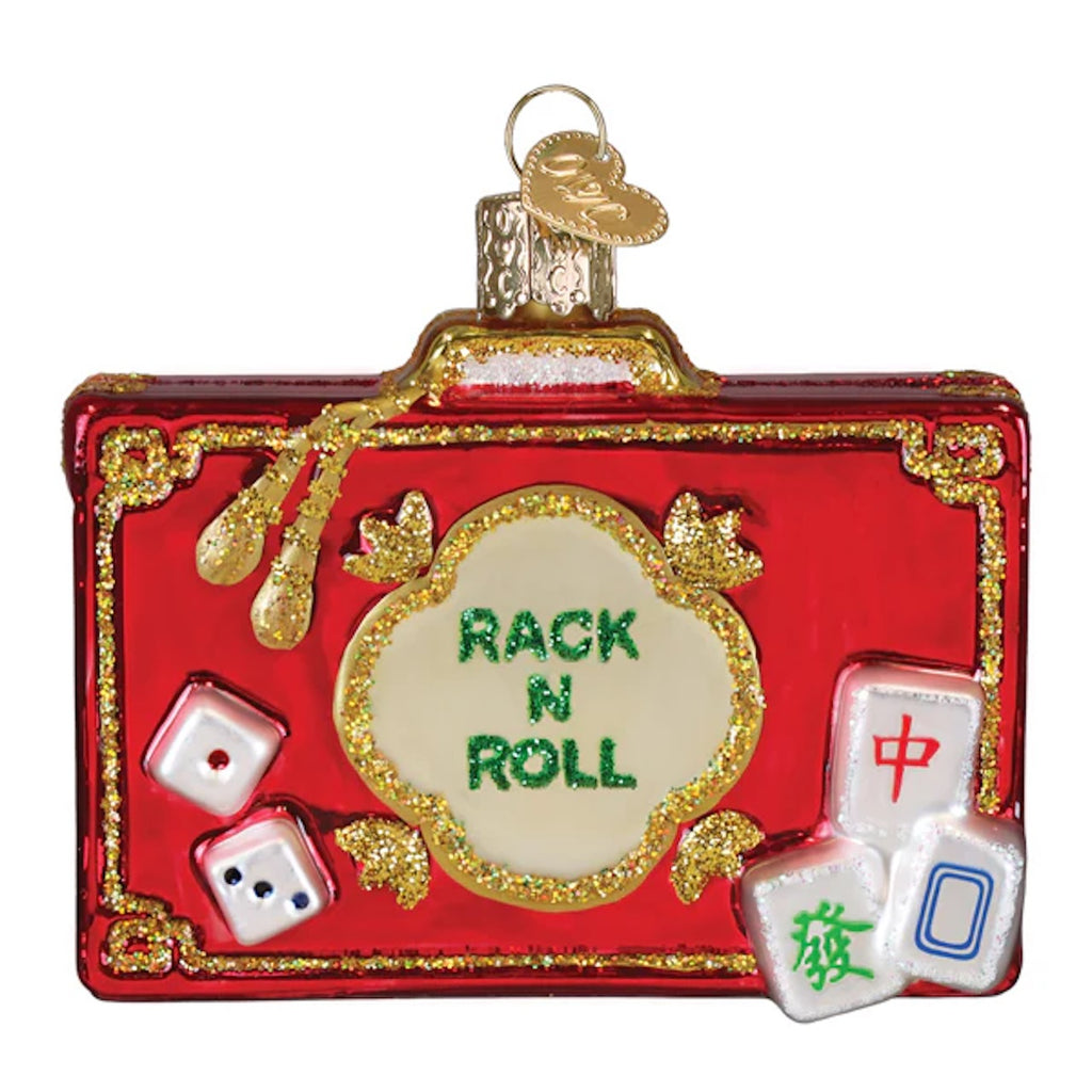 Rack N Roll Mahjong Ornament Old World Christmas Holiday - Ornaments