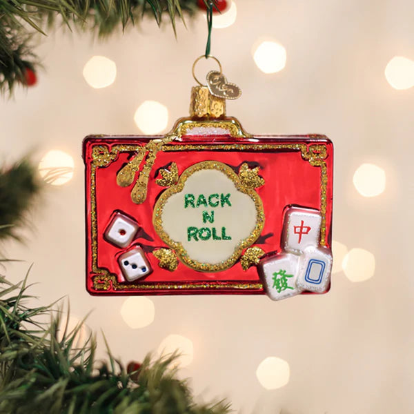 Rack N Roll Mahjong Ornament Old World Christmas Holiday - Ornaments