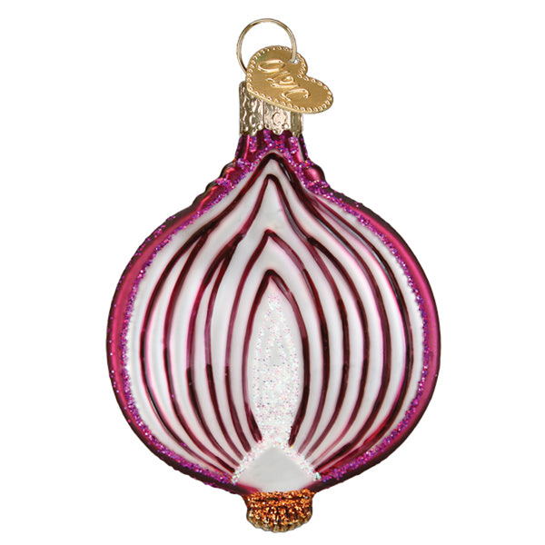 Red Onion Ornament Old World Christmas Holiday - Ornaments