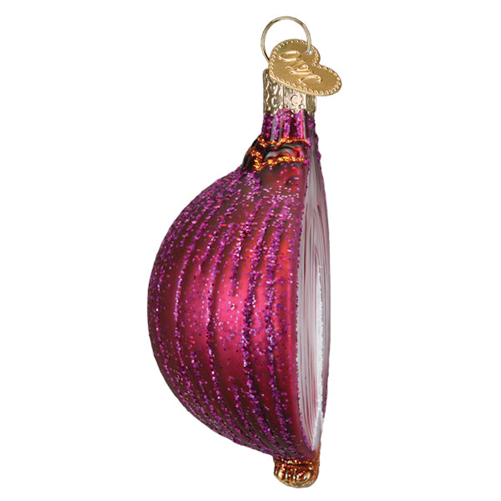 Red Onion Ornament Old World Christmas Holiday - Ornaments