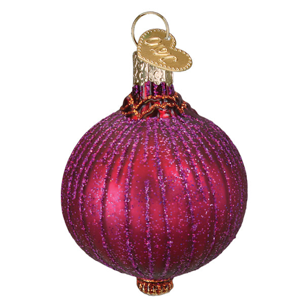 Red Onion Ornament Old World Christmas Holiday - Ornaments