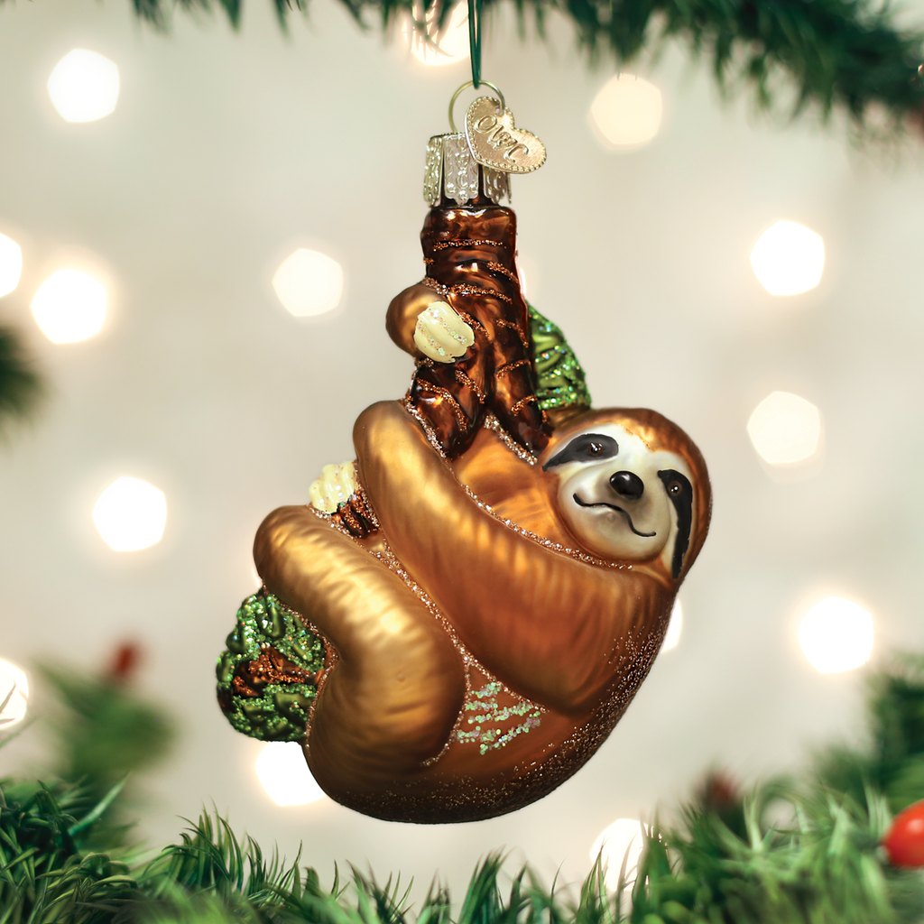 Sloth Ornament Old World Christmas Holiday - Ornaments