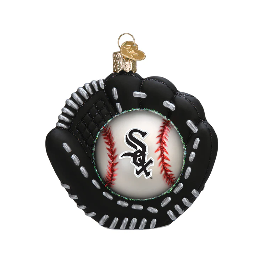 White Sox Baseball Mitt Ornament Old World Christmas Holiday - Ornaments