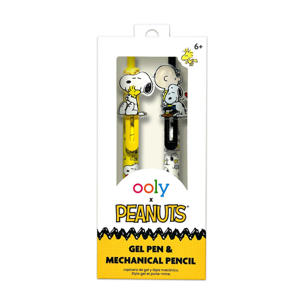 OOLY x Peanuts Gel Pen and Mechanical Pencil - Set of 2 Ooly Home - Office & School Supplies - Pencils, Pens & Markers