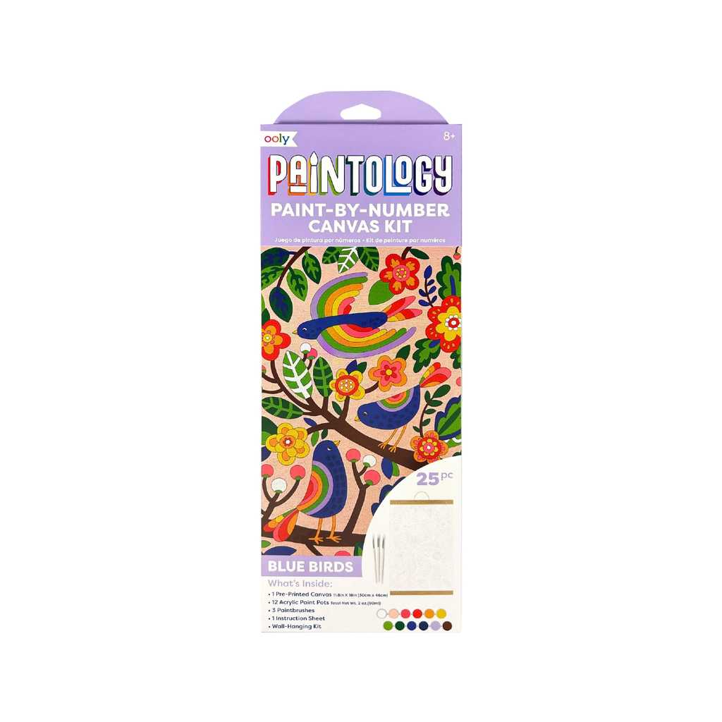 Blue Birds Paintology Paint By Number Canvas Kit Ooly Toys & Games - Art & Drawing Toys