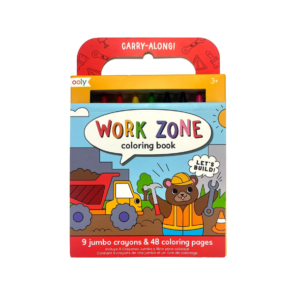 Carry Along Crayons And Coloring Book Kit - Work Zone OOLY Toys & Games - Art & Drawing Toys