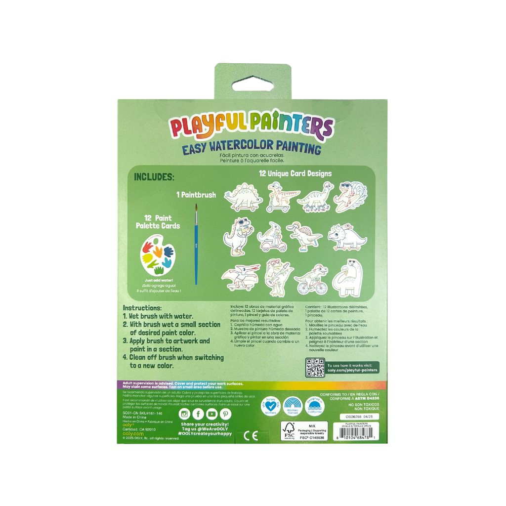 Chills And Thrills Playful Painters Watercolor Painting Kit Ooly Toys & Games - Art & Drawing Toys