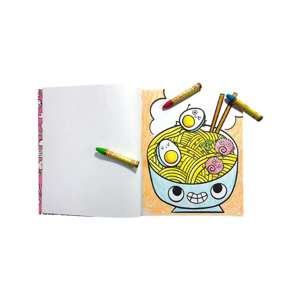 Happy Snacks Color In Book OOLY Toys & Games - Art & Drawing Toys