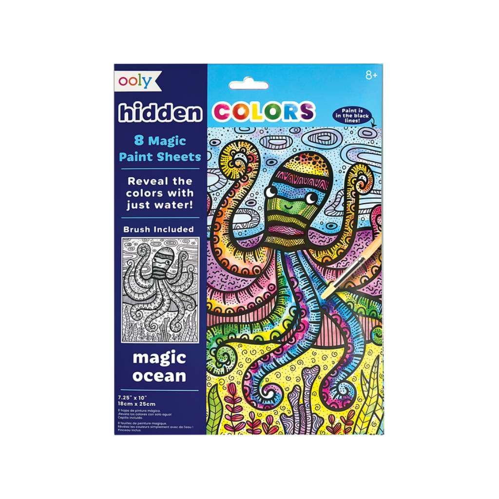 Hidden Colors Magic Paint Sheets - Magic Ocean OOLY Toys & Games - Art & Drawing Toys