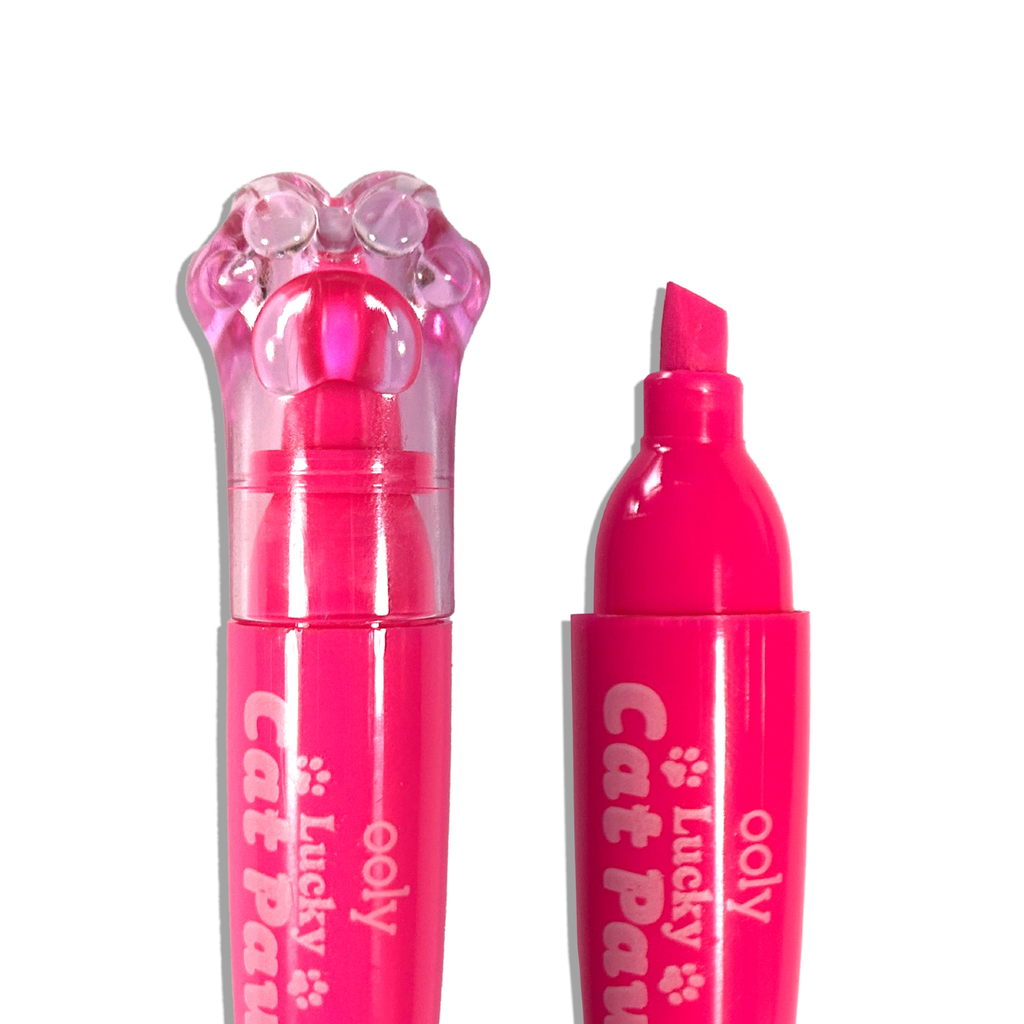 Lucky Cat Paw Scented Neon Highlighter Set Ooly Toys & Games - Art & Drawing Toys