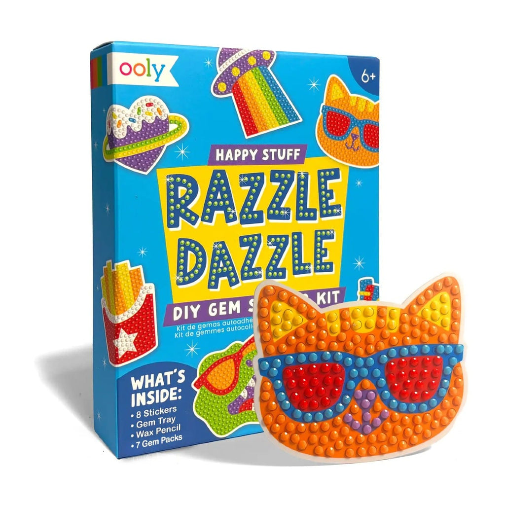 Mini Razzle Dazzle Diy Gem Sticker Kit - Happy Stuff Ooly Toys & Games - Art & Drawing Toys
