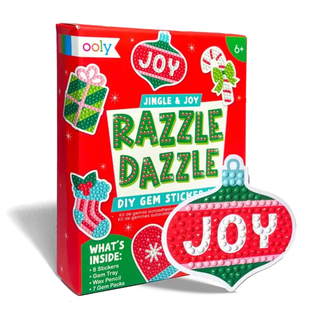 Mini Razzle Dazzle Diy Gem Sticker Kit - Jingle & Joy Ooly Toys & Games - Art & Drawing Toys