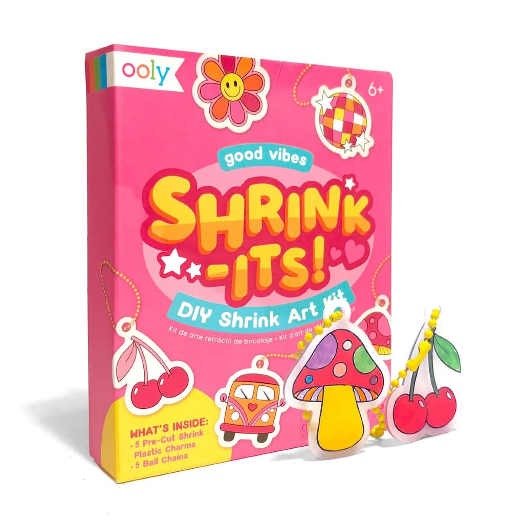 Mini Shrink-Its! Diy Shrink Art Kit - Good Vibes Ooly Toys & Games - Art & Drawing Toys