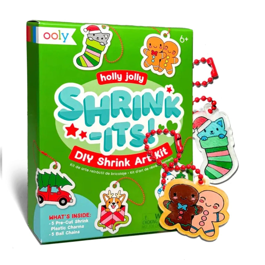 Mini Shrink-Its! Diy Shrink Art Kit - Holly Jolly Ooly Toys & Games - Art & Drawing Toys