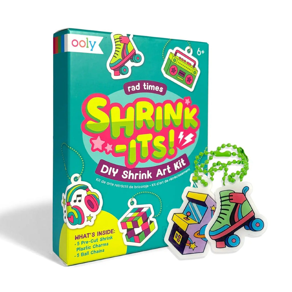 Mini Shrink-Its! Diy Shrink Art Kit - Rad Times Ooly Toys & Games - Art & Drawing Toys