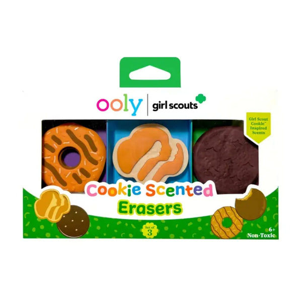 OOLY X Girl Scouts Cookie Scented Erasers - Set Of 3 Ooly Toys & Games - Art & Drawing Toys