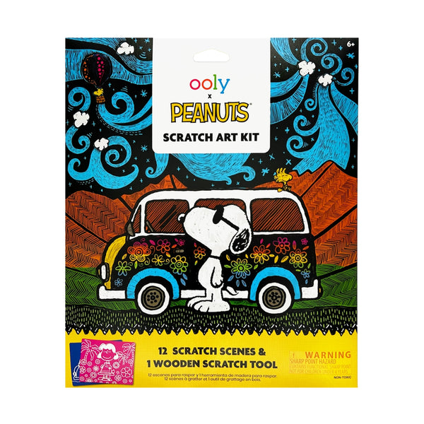 OOLY x Peanuts Scratch Art Kit Ooly Toys & Games - Art & Drawing Toys