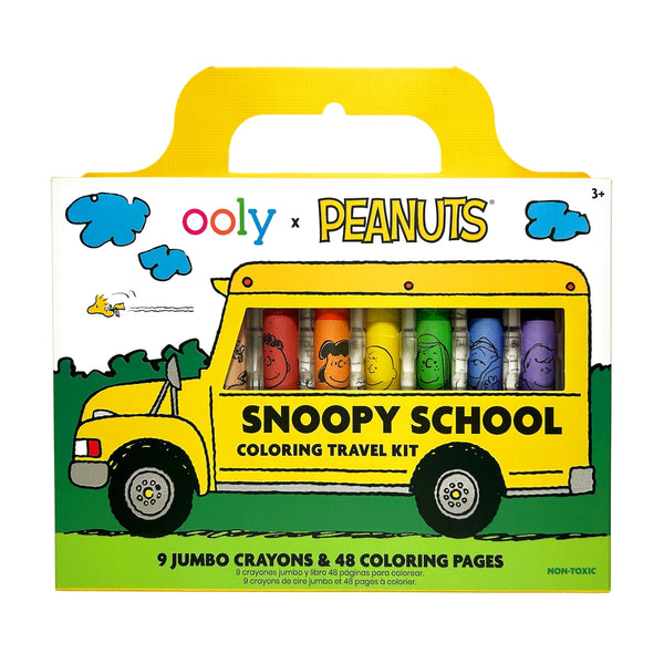 OOLY x Peanuts Snoopy School Coloring Travel Kit Ooly Toys & Games - Art & Drawing Toys