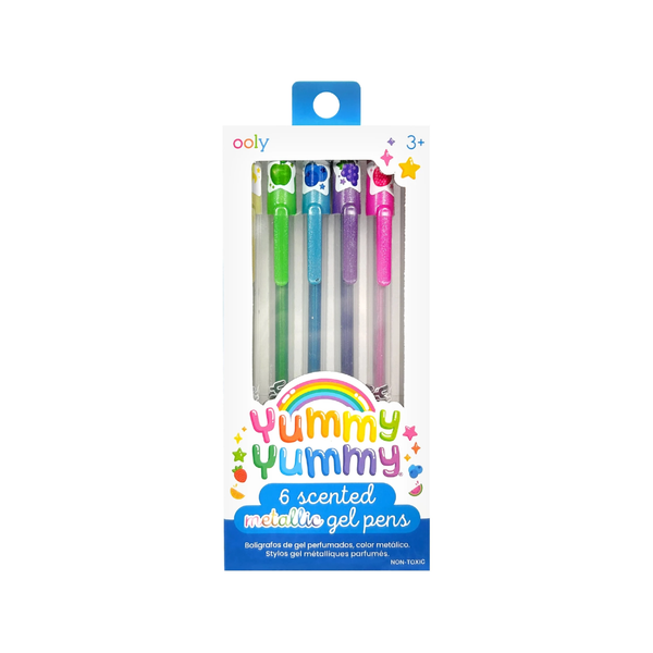 Yummy Yummy Scented Gel Pens - Metallic - Set Of 6 Ooly Toys & Games - Art & Drawing Toys - Pencils, Pens & Markers