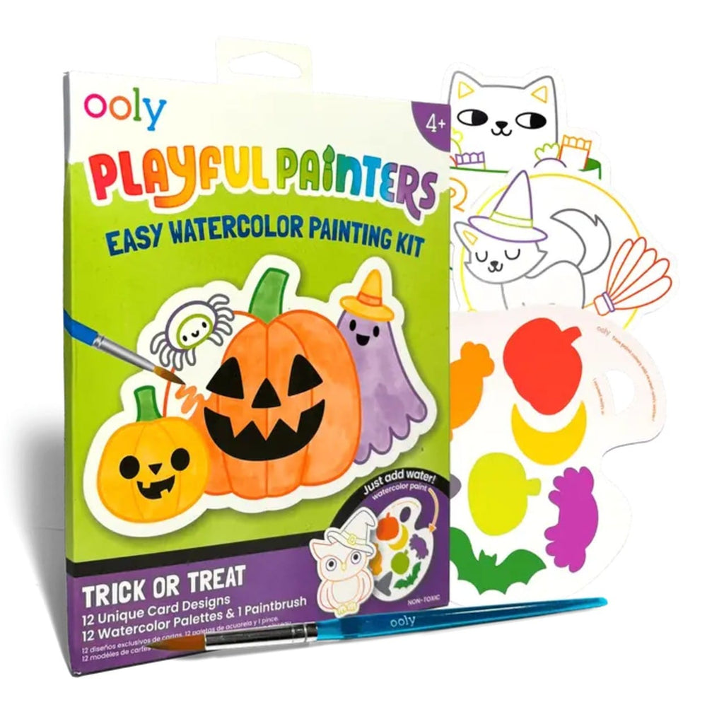 Playful Painters Easy Watercolor Painting Kit - Trick Or Treat Ooly Toys & Games - Art & Drawing Toys