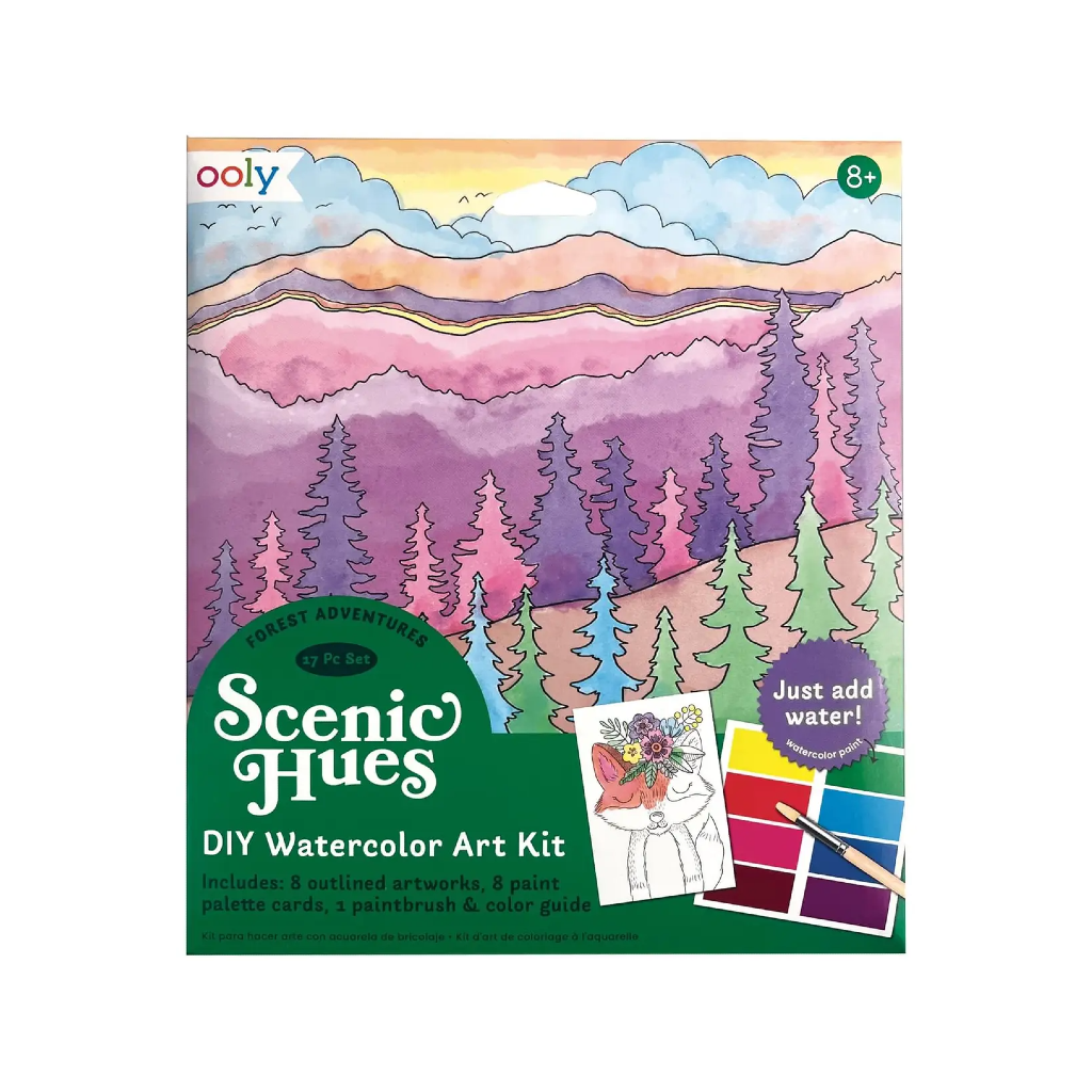 Scenic Hues D.I.Y. Watercolor Kit - Forest Adventure OOLY Toys & Games - Art & Drawing Toys