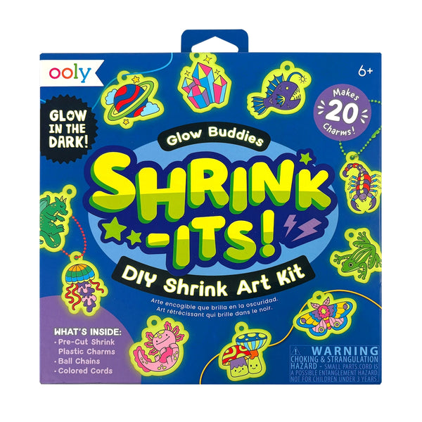 Shrink-Its! DIY Shrink Art Kit - Glow Buddies Ooly Toys & Games - Art & Drawing Toys