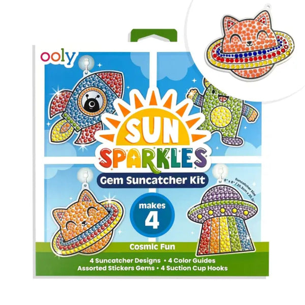 Sun Sparkles Gem Suncatcher Kit - Cosmic Fun Ooly Toys & Games - Art & Drawing Toys