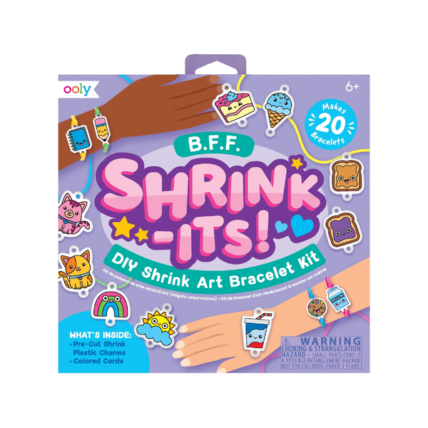 BFF Shrink-Its DIY Shrink Art Bracelets Kit Ooly Toys & Games - Crafts & Hobbies