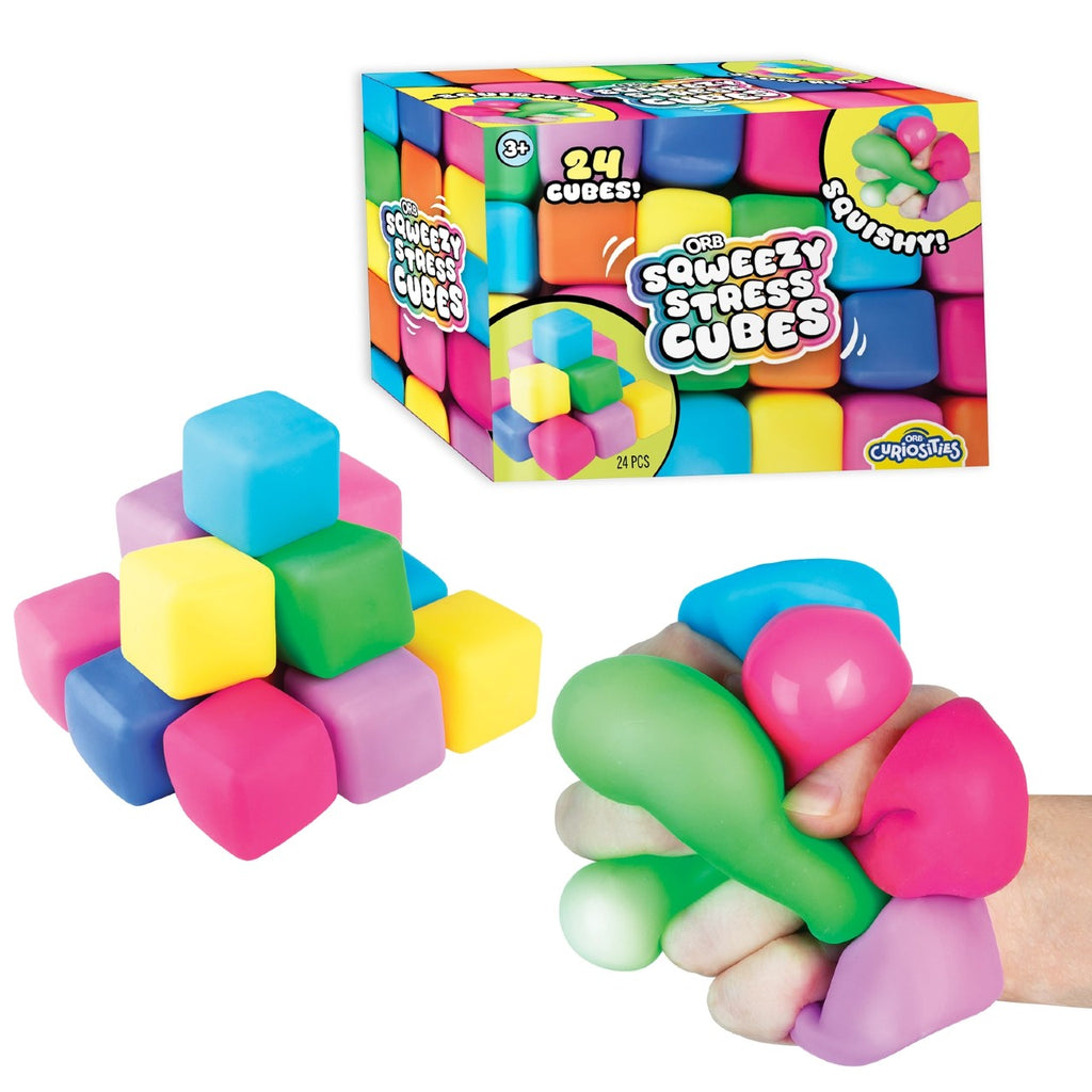 Sqweezy Stress Cubes Orb Toys Toys & Games