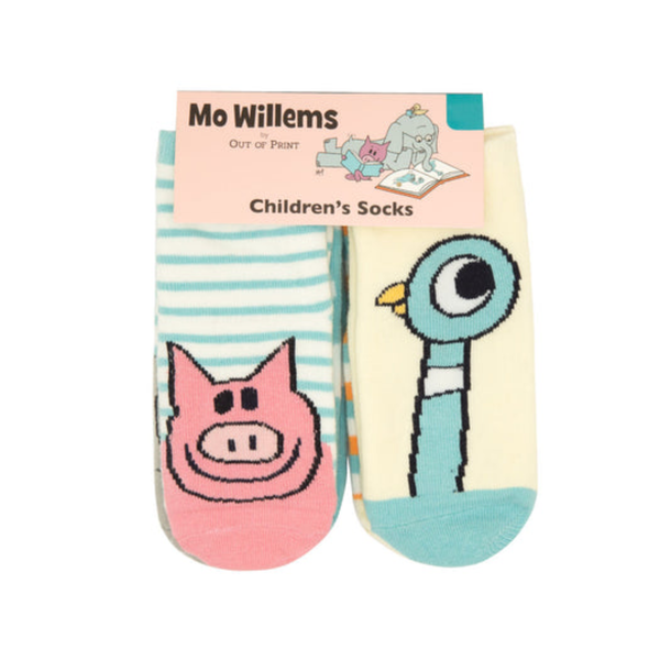 Mo Willems Baby/Toddler Socks 4-Pack - 2T-3T Out Of Print Apparel & Accessories - Socks - Baby & Kids - Baby & Toddler