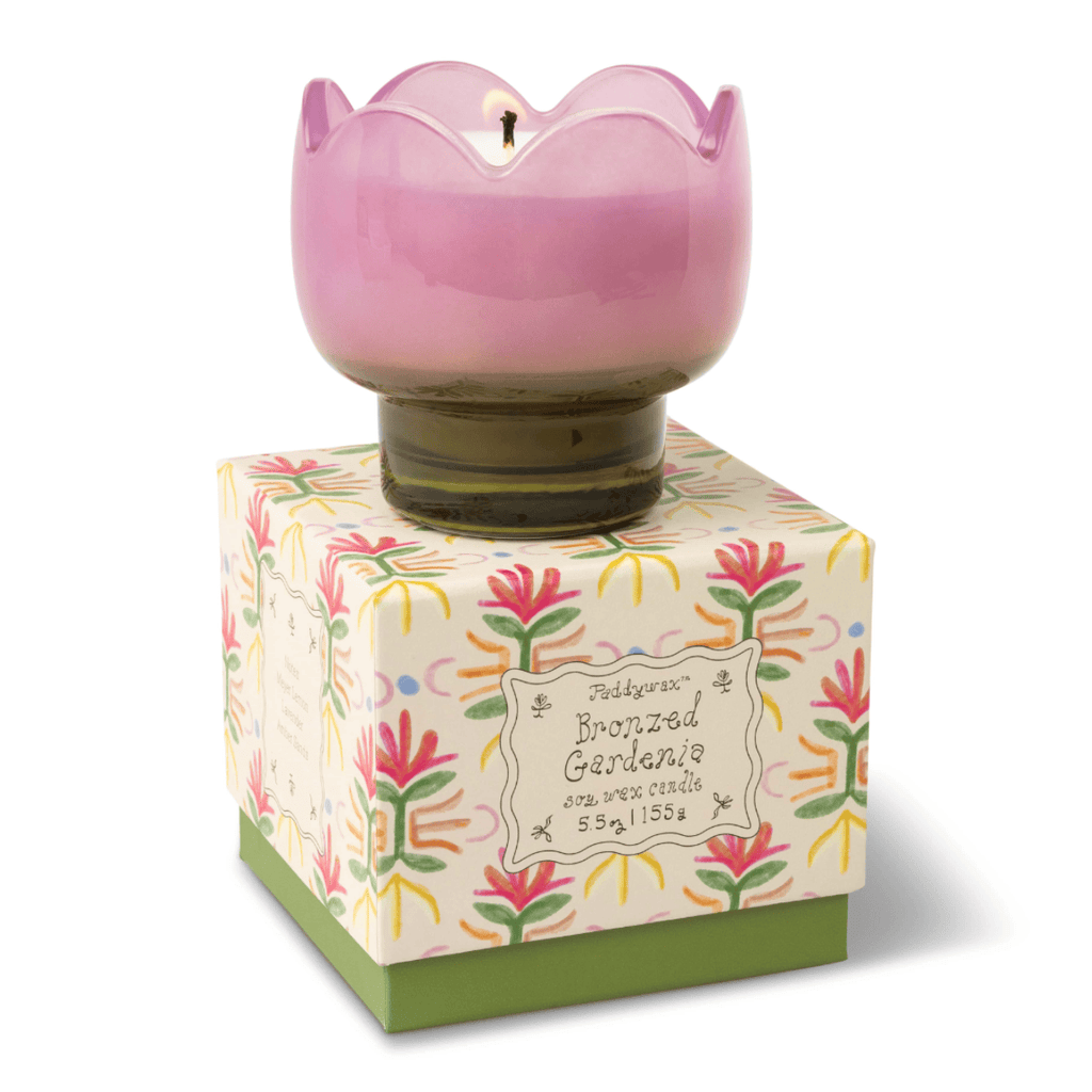 Bronzed Gardenia Tulip Glass Candle - 5.5oz Paddywax Home - Candles