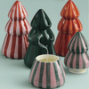 Cabana Christmas 9oz Hand Painted Striped Tree Paddywax Home - Candles