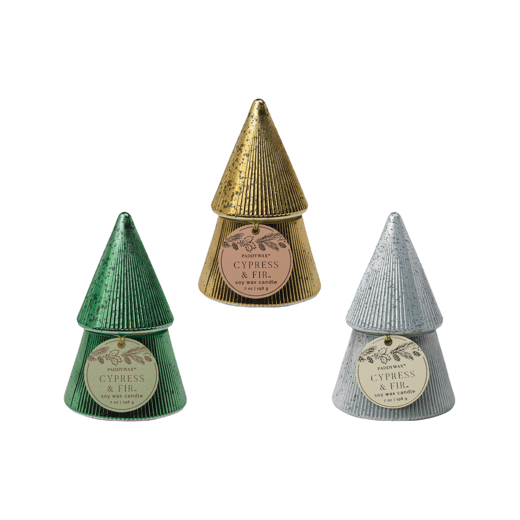 Cypress And Fir Stacked Tree Candles - 7oz Paddywax Home - Candles