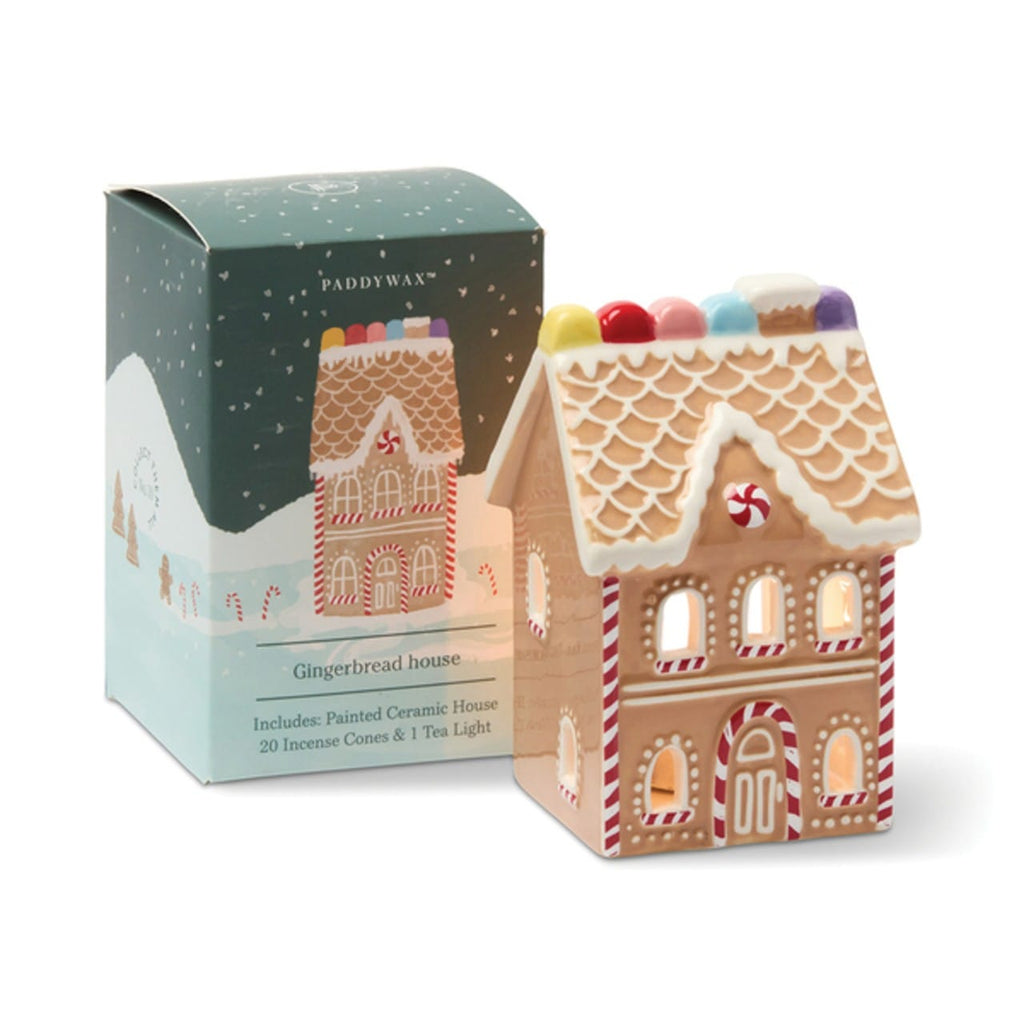 No 10 Gingerbread House Ceramic Incense And Tea Light Holder Paddywax Home - Candles - Incense, Diffusers, Air Fresheners & Room Sprays