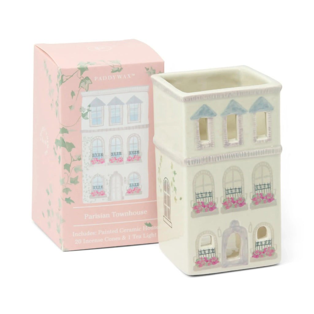 No 9 Parisian Townhouse Ceramic Incense And Tea Light Holder Paddywax Home - Candles - Incense, Diffusers, Air Fresheners & Room Sprays