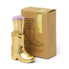 Gold Metallic Nashville Boot Vintage Match Striker & Holder Paddywax Home - Candles - Matches