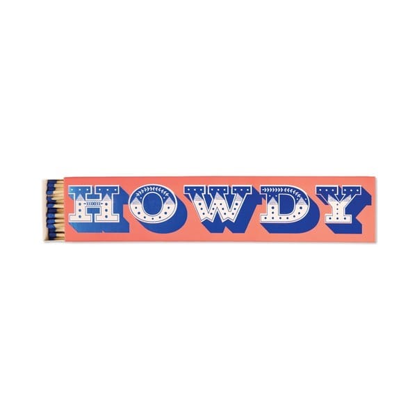 Howdy Safety Matches - Slender Box Paddywax Home - Candles - Matches