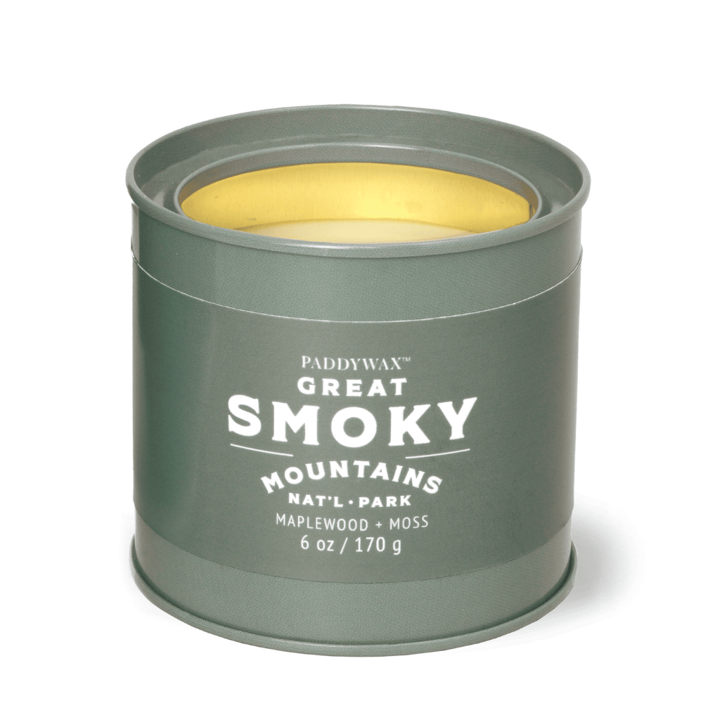 Great Smoky Mountains-Maplewood & Moss National Parks Candle Tins 6 oz. Paddywax Home - Candles - Specialty